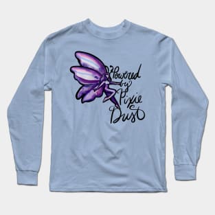 Powered by Pixie Dust Purple Fairy Long Sleeve T-Shirt